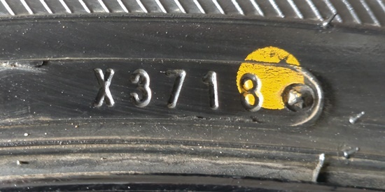 タイヤ交換の目安①タイヤの製造年の説明用画像